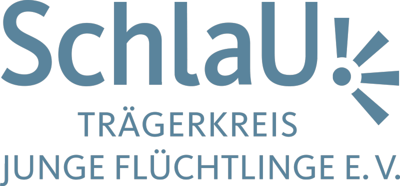 SchlaU – Trägerkreis Junge Flüchtlinge e.V. Logo